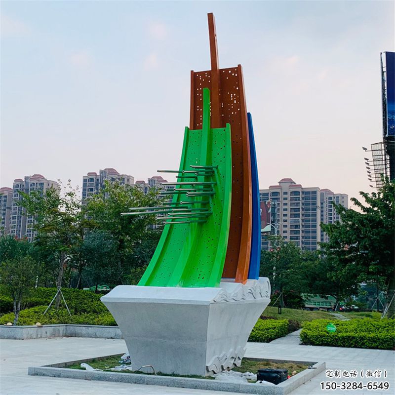 醫院帆船雕塑，仿古景觀雕塑，仿古擺件