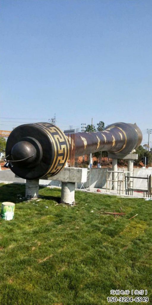 室內毛筆雕塑，拉絲景觀雕塑，抽象效果