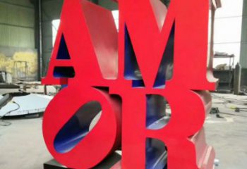 幼兒園字母雕塑，鐵藝文化雕塑，鑄造制作