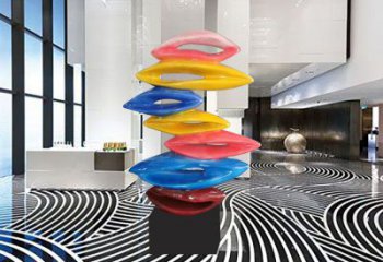 室內(nèi)水滴雕塑，拉絲景觀雕塑，抽象效果