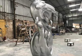 農(nóng)村海浪雕塑，鏤空景觀雕塑，抽象效果