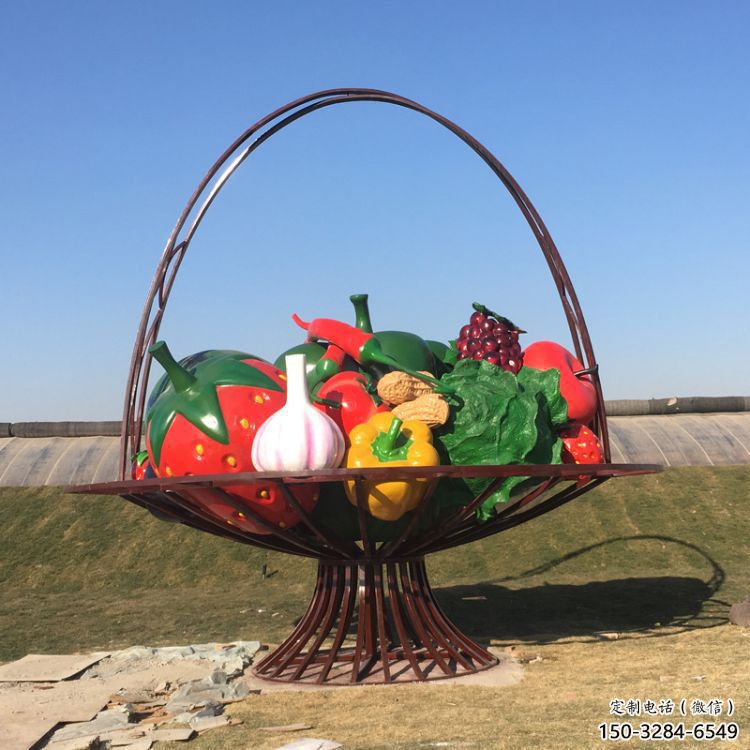 校園花籃雕塑，拉絲景觀雕塑，抽象主題