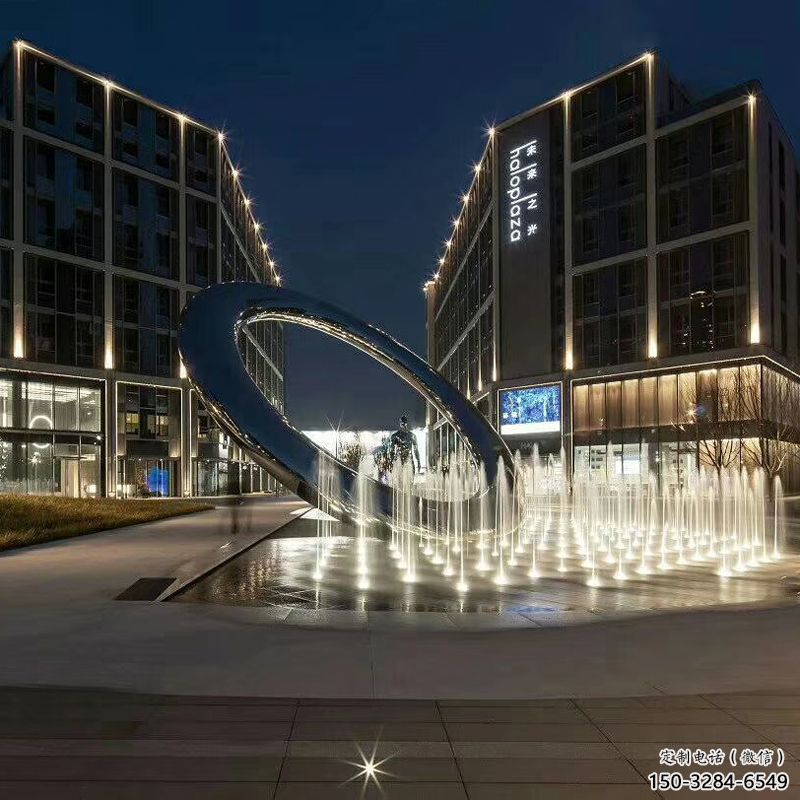 幼兒園圓環(huán)雕塑，鐵藝文化雕塑，鑄造制作