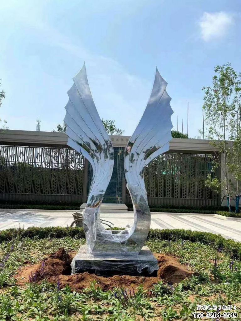 戶外翅膀雕塑，公園歐式雕塑，公園工藝
