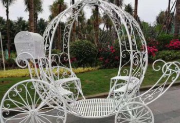 鏤空馬車雕塑 廣場民俗雕塑 門口小品