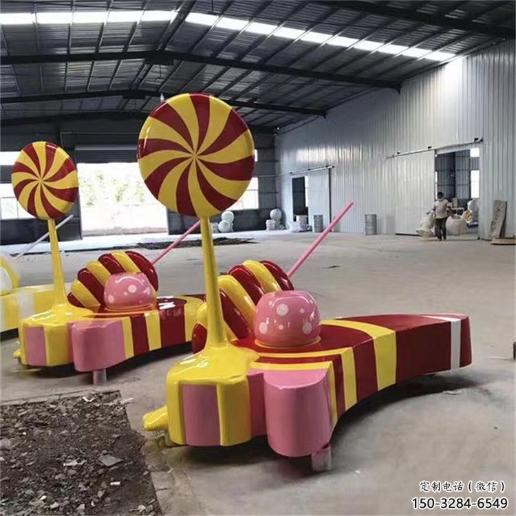 街道糖果雕塑 現(xiàn)代景觀擺件 彩繪雕塑