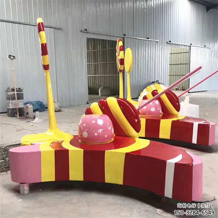 鏤空棒棒糖雕塑 噴水園林小品 住宅小區(qū)雕塑