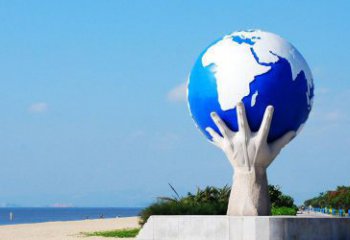 草地地球雕塑 現(xiàn)代校園小品 大型雕塑