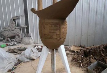 創(chuàng)意杯子雕塑 啞光景觀小品 公園雕塑