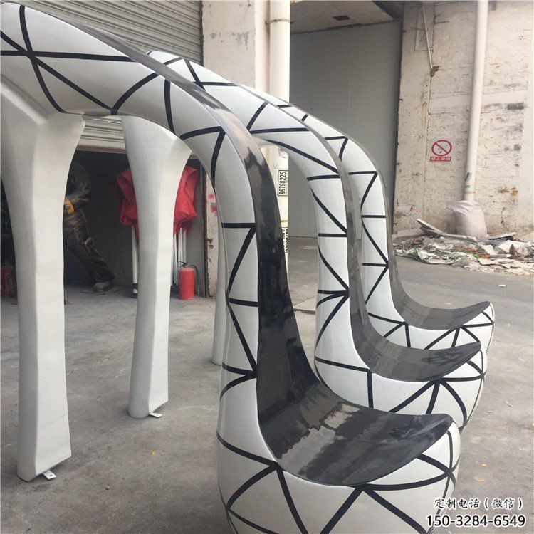 烤漆高跟鞋雕塑 鋼管景觀小品 室內雕塑