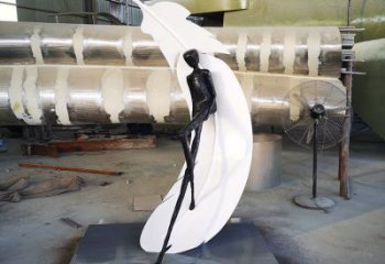 中式羽毛雕塑 啞光景觀小品 游樂場(chǎng)雕塑