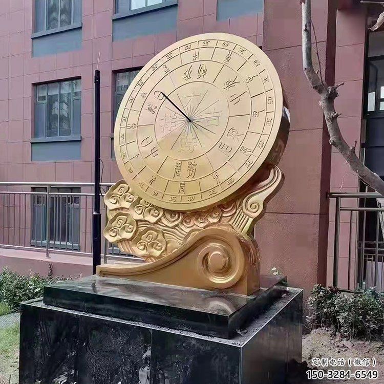 小區(qū)地動儀雕塑，拉絲景觀雕塑，抽象效果