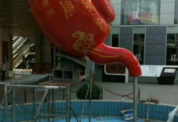 公園懸壺雕塑 創意企業擺件 美陳雕塑