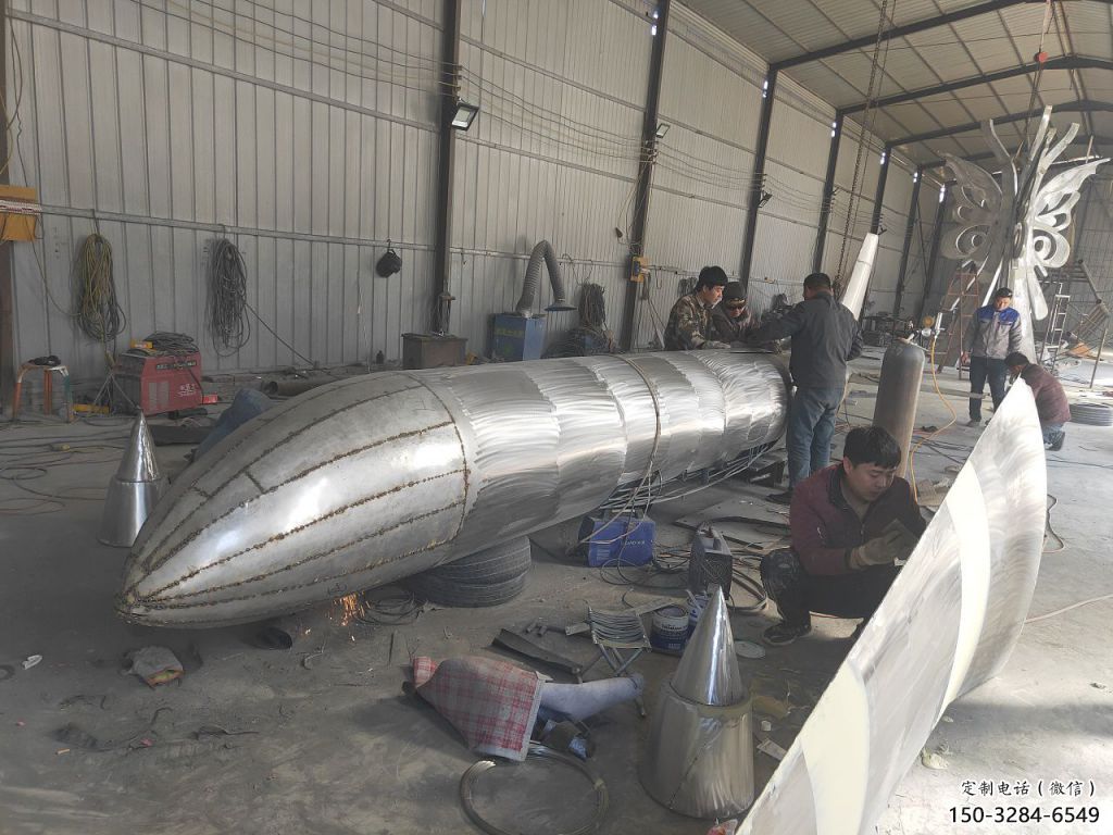 街道飛機雕塑 現(xiàn)代景觀擺件 彩繪雕塑