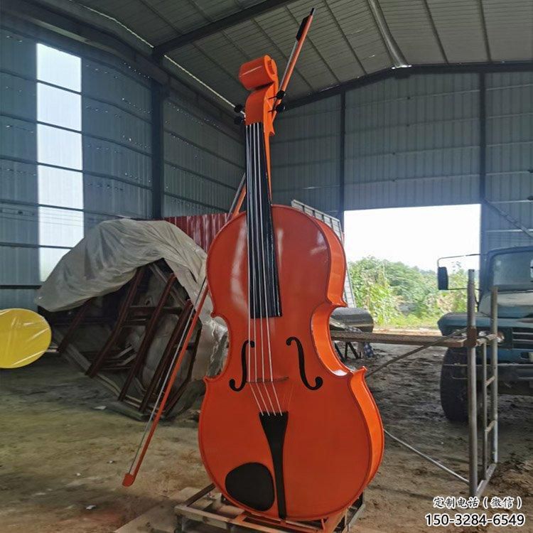 彩繪吉他雕塑 餐飲店擺件 街頭雕塑