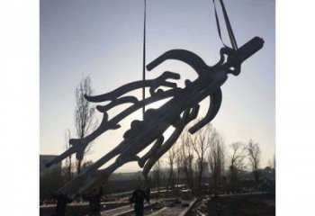 水景漢字雕塑 彩繪剪紙小品 現(xiàn)代雕塑