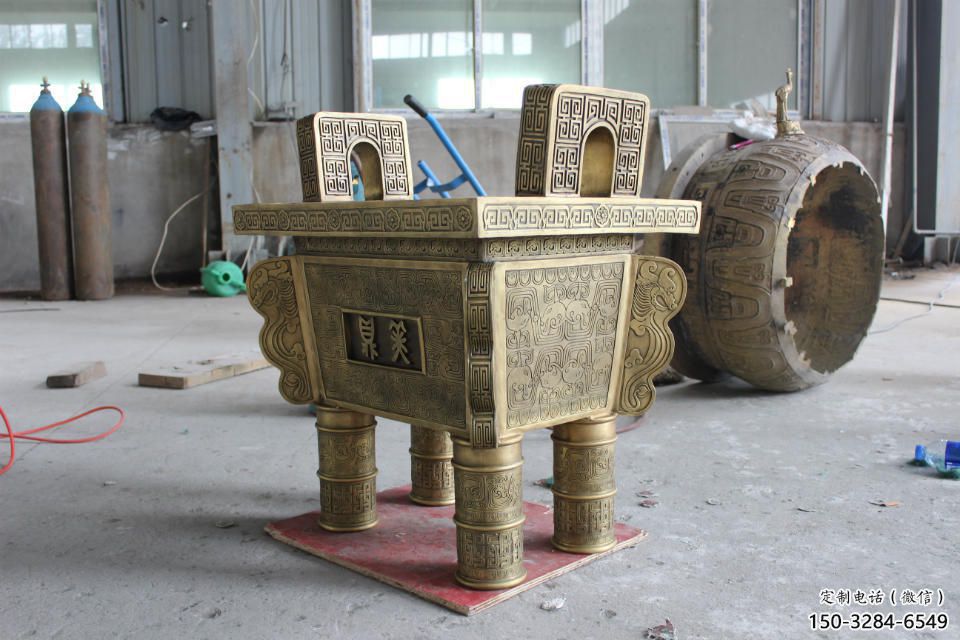 商業街福鼎雕塑 烤漆擺件 彩繪雕塑