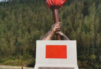 公園火焰雕塑 戶外景觀擺件 抽象雕塑