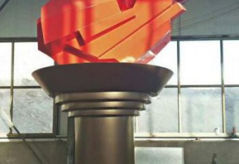 廣場火炬雕塑 抽象景觀小品 烤漆雕塑