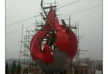 步行街火炬雕塑 游樂場景觀小品 鑄造雕塑