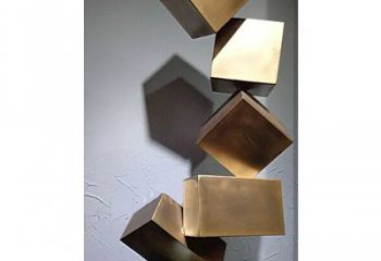 創意魔方雕塑 啞光景觀小品 公園雕塑