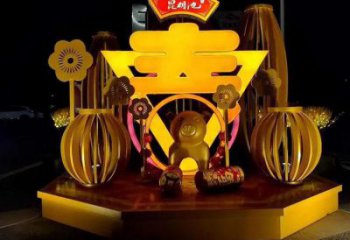 發光文字雕塑 歐式步行街小品 大型商場雕塑