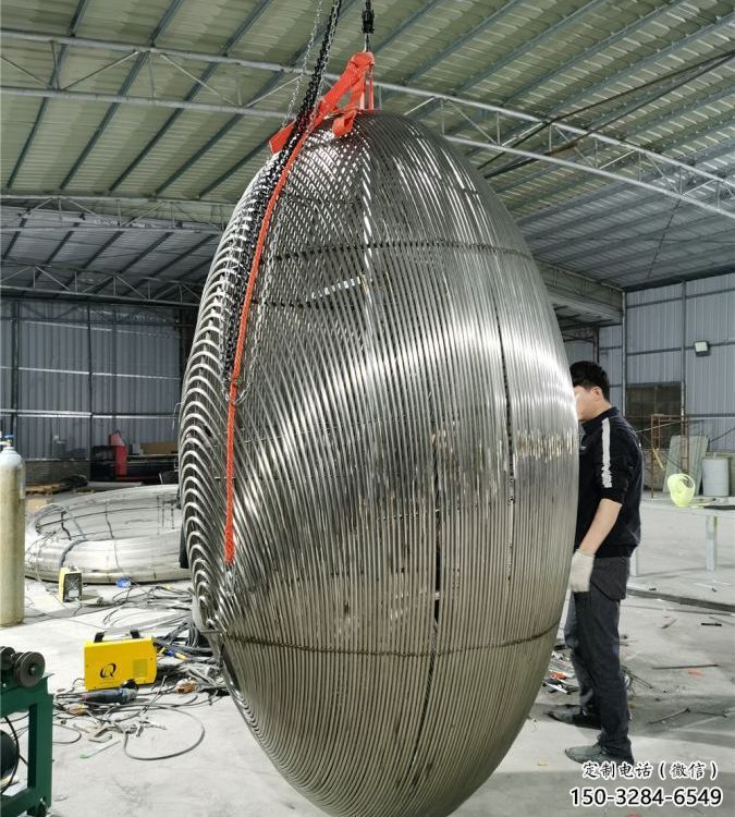 現(xiàn)代雞蛋雕塑 大型別墅區(qū)擺件 博物館雕塑