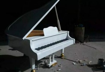 公園鋼琴雕塑 創(chuàng)意企業(yè)擺件 美陳雕塑