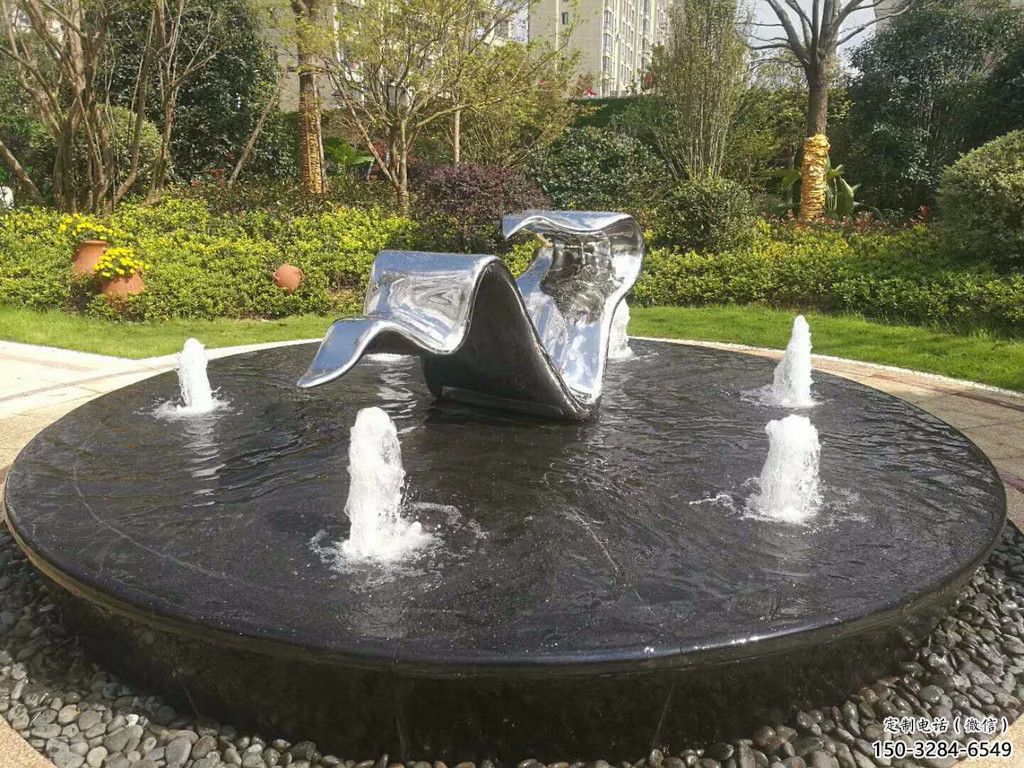 大門口飄帶雕塑 發光公園小品 仿真雕塑