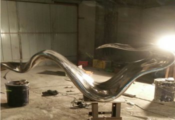 商業街飄帶雕塑 烤漆擺件 彩繪雕塑