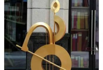 村口音符雕塑 啞光景觀擺件 公園雕塑