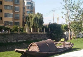 創(chuàng)意船艇雕塑 啞光景觀小品 公園雕塑