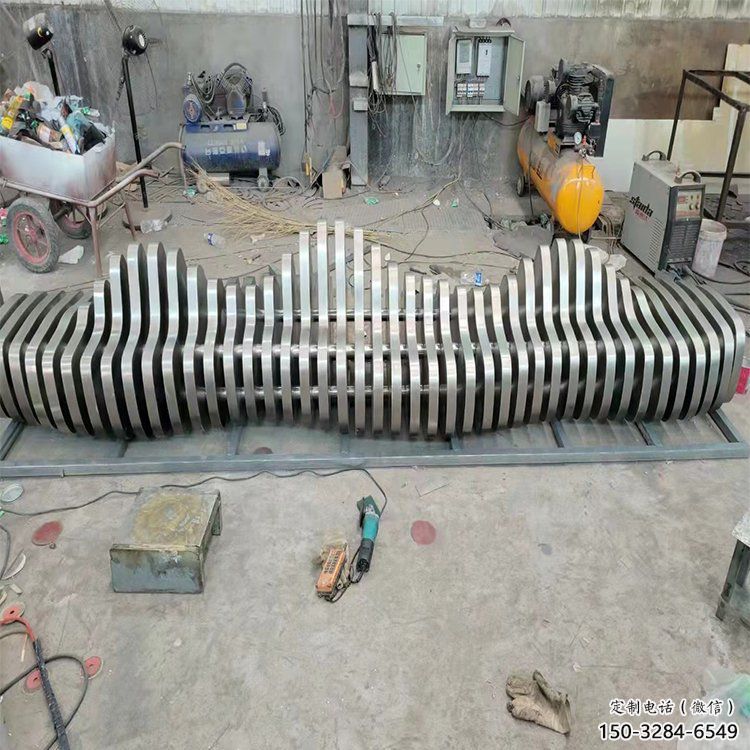 戶外凳子雕塑 噴漆景觀小品 燈光雕塑