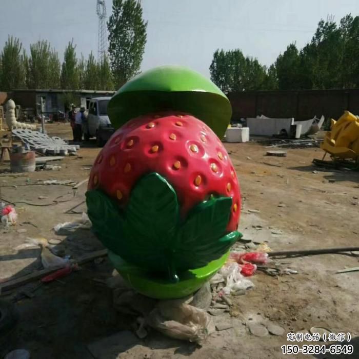 田間草莓雕塑 彩繪仿真雕塑 園林?jǐn)[件