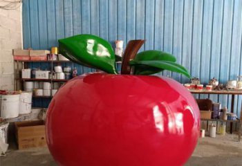 城市蘋(píng)果雕塑 風(fēng)景區(qū)彩繪雕塑 抽象擺件