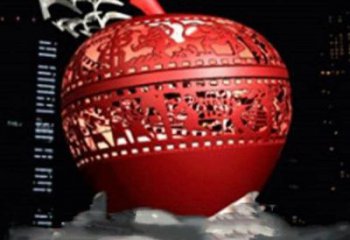 風(fēng)景區(qū)蘋(píng)果雕塑 售樓處廣場(chǎng)雕塑 仿真擺件