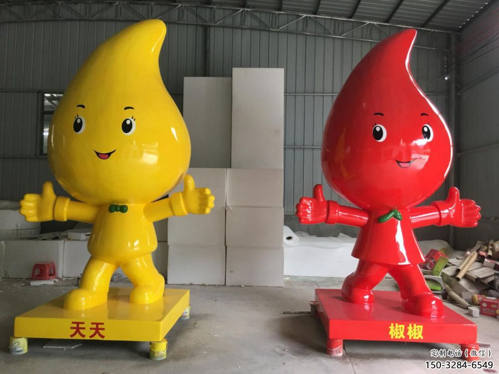 商場(chǎng)辣椒雕塑 仿真雕塑 店門口小品