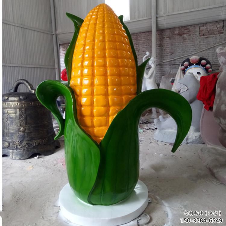 戶外玉米雕塑 噴漆景觀農(nóng)作物雕塑 燈光雕塑