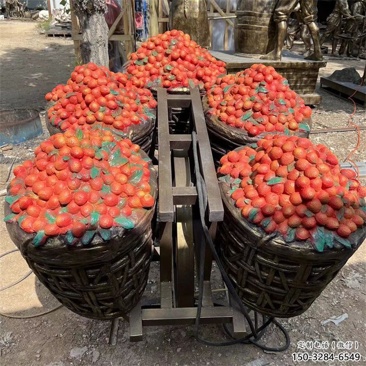 房地產(chǎn)荔枝雕塑 現(xiàn)代景觀擺件 幾何雕塑