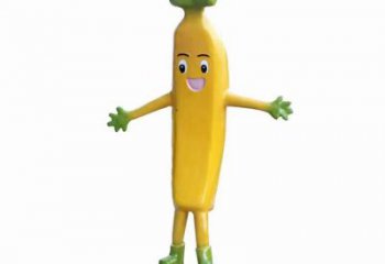 大型香蕉雕塑 商業(yè)街廣場雕塑 彩繪擺件