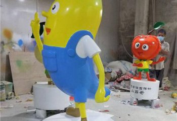 門口香蕉雕塑 售樓處仿真雕塑 彩繪小品