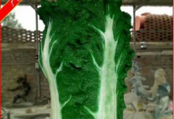 大白菜雕塑 景觀美陳果蔬雕塑 噴漆蔬菜雕塑