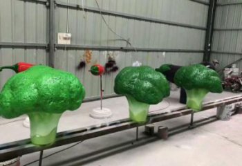 抽象大白菜雕塑 店門口彩繪雕塑 步行街擺件