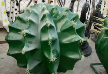 別墅區仙人掌雕塑 大型別墅區植物雕塑 仿真花卉雕塑