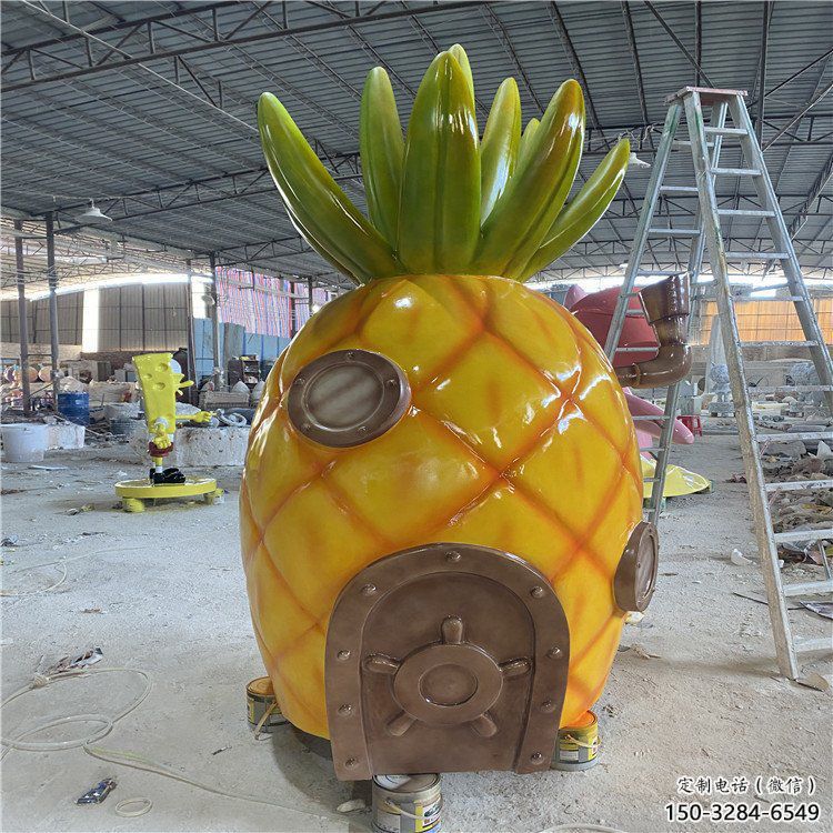 抽象菠蘿雕塑 廣場(chǎng)果蔬雕塑 門口小品