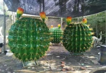景觀場仙人掌雕塑 仿真花卉雕塑 景觀植物雕塑