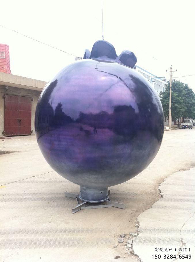 售樓處藍莓雕塑 商業街仿真雕塑 水果擺件