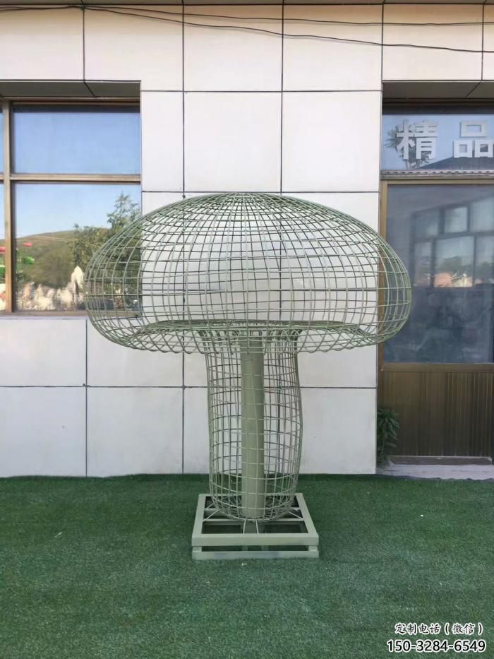 街道鏤空香菇雕塑 現(xiàn)代景觀(guān)蔬菜雕塑 彩繪果蔬雕塑