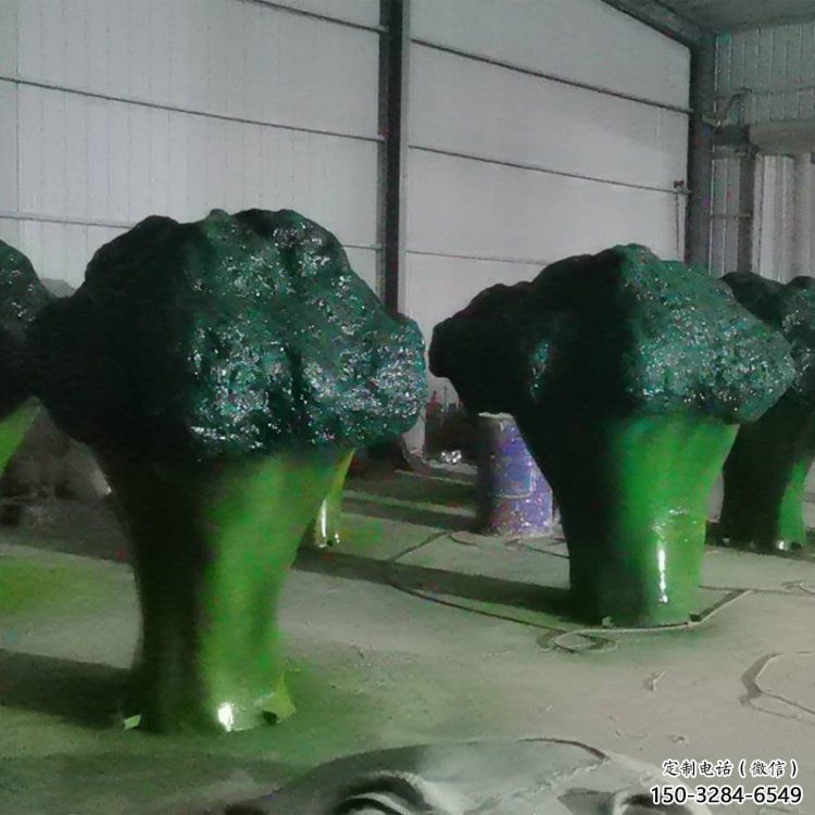 彩繪菜花雕塑 大型城市雕塑 商業(yè)街?jǐn)[件