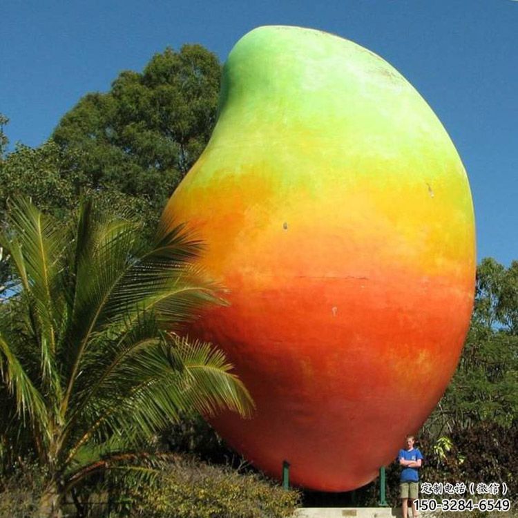 街道芒果雕塑 現(xiàn)代景觀水果雕塑 彩繪果蔬雕塑